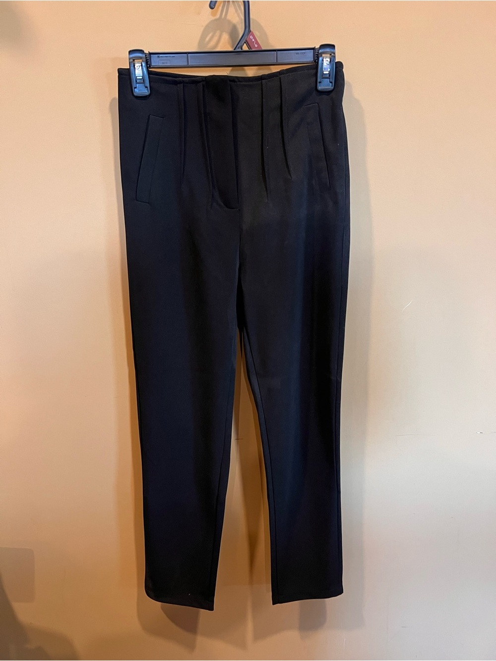 Pleated Black Dress Pants